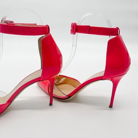 Giuseppe Zanotti Patent Leather Hot Pink Pointed Toe D'Orsay Pumps Heels 38.5 - Picture 6 of 11